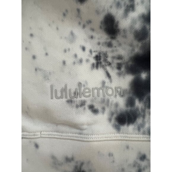 Lululemon Tie-Dye Sweatshirt Women's Oversized Fit Blue & White Cotton Blend Cas - Picture 6 of 7